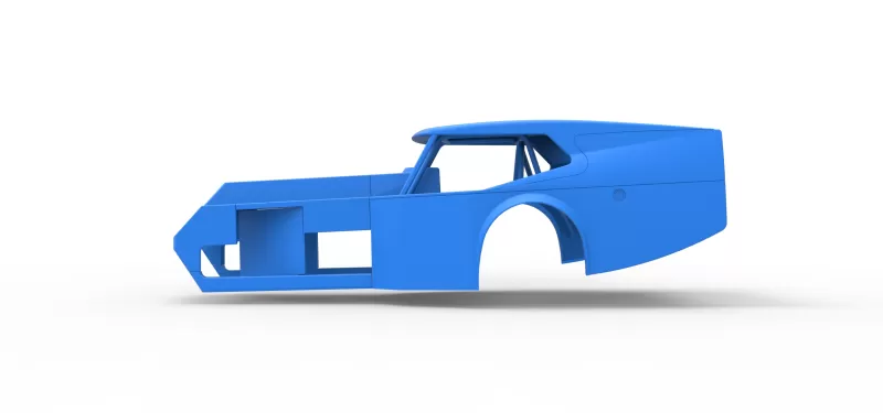 Shell of Vintage Dirt Modified stock car Version 5 Scale 1:25 - Model preview 7