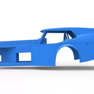 Shell of Vintage Dirt Modified stock car Version 5 Scale 1:25 - Model thumbnail 7