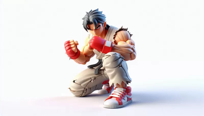 Street Fighter Boy 3D Model - Model preview 1