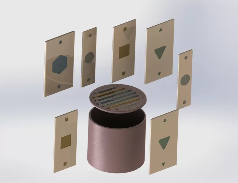 Montessori Interactive Color and Shape Sorting Kit 4-in-1 Set 3D - Model preview 2