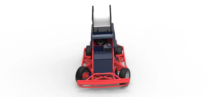 New Zealand Superstock car while turning Version 5 Scale 1:25 - Model preview 8