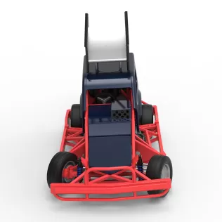New Zealand Superstock car while turning Version 5 Scale 1:25 - Model thumbnail 8