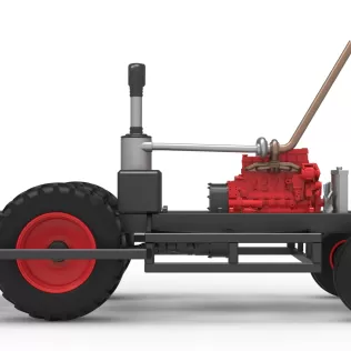 Chassis of Racing Combine Harvester Scale 1:25 - Model thumbnail 8