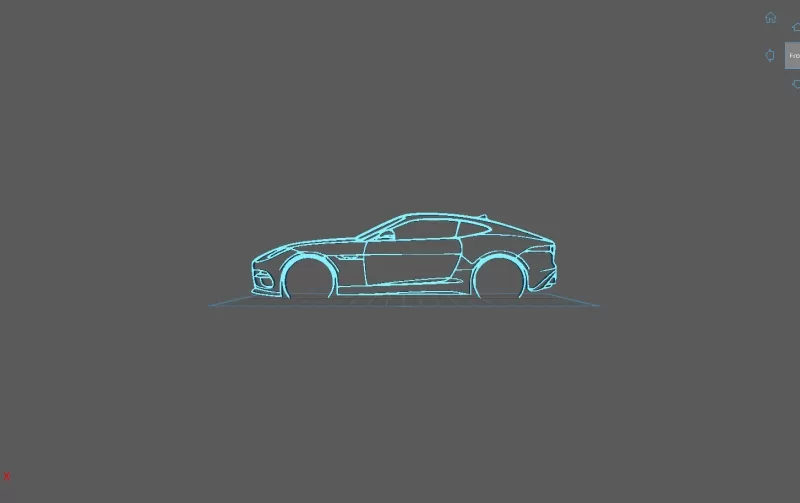 Jaguar - F Type R Wall Art - Model preview 1