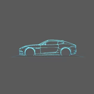 Jaguar - F Type R Wall Art