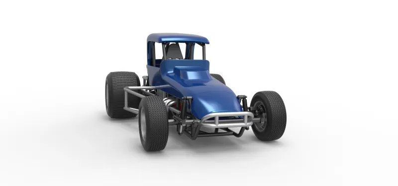 Vintage Sprint car Version 2 Scale 1:25 - Model preview 26