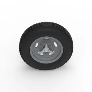 Front wheel of Vintage Champ car Version 1 Scale 1:25 - Model thumbnail 6