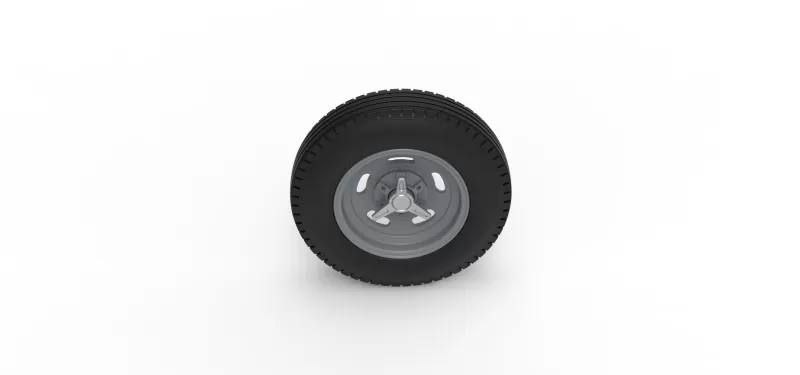 Front wheel of Vintage Champ car Version 1 Scale 1:25 - Model preview 6