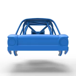 Shell of Vintage Dirt Modified stock car Version 10 Scale 1:25 - Model thumbnail 11