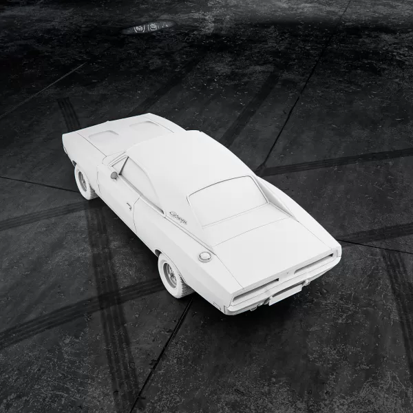 Dodge Charger 1969 #RoZ - Model preview 3