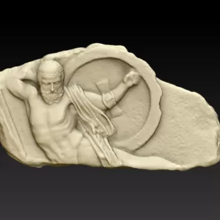 Relief of Fallen Warrior - Model thumbnail 4