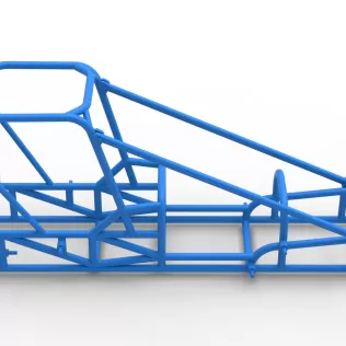 Frame of Dirt Silver Crown Champ car Scale 1:25 - Model thumbnail 15