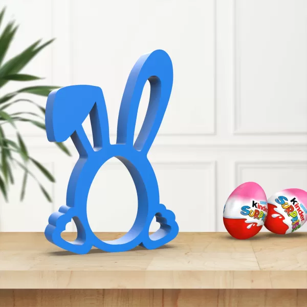 3D Bunny Egg Holder, Surprise Egg Bunny Ears Egg Holder, Candy - Model preview 4