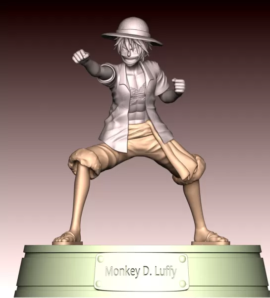 Monkey D Luffy Fan Art - Model preview 11