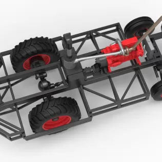 Chassis of Racing Combine Harvester Scale 1:25 - Model thumbnail 4