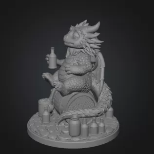Advertising Tipsy Tavern Dragon STL File 3D Print - Model thumbnail 10