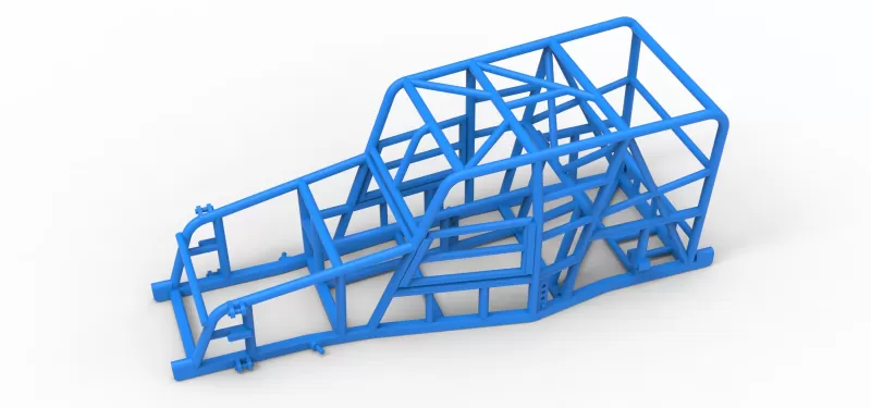 Frame of Dwarf car Scale 1:25 - Model preview 2