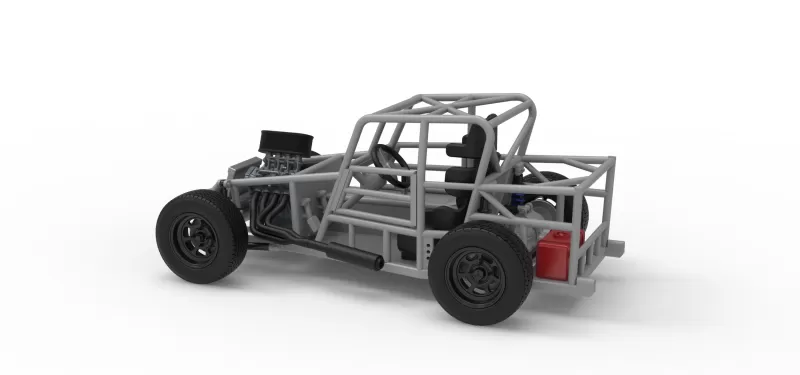 Dwarf car Base Version 2 Scale 1:25 - Model preview 12