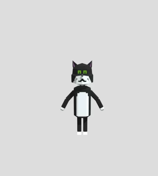 cat cartoon style - Model preview 1