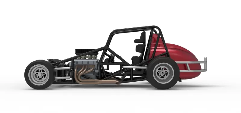 Pavement Silver Crown Car Base Version 3 Scale 1:25 - Model preview 9