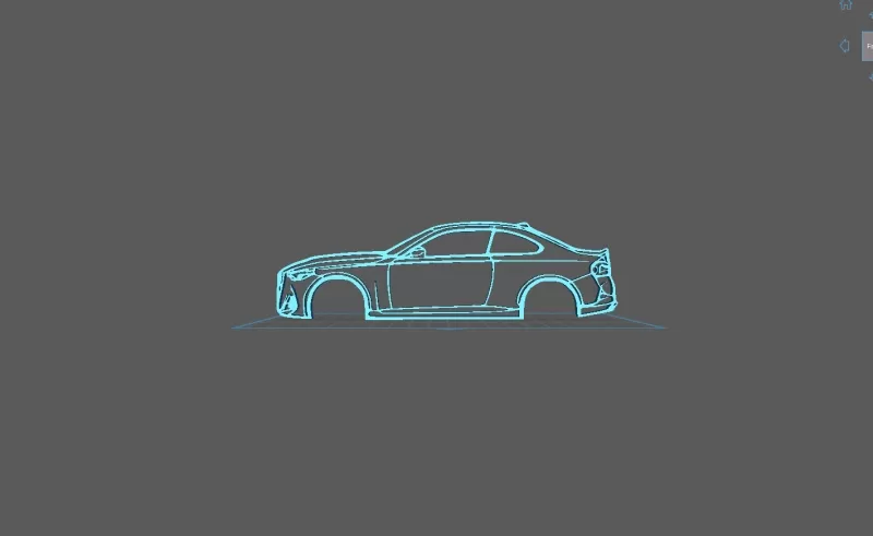 BMW - M240i 2022 Wall Art - Model preview 1