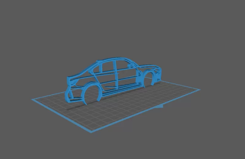 BMW - M3 G80 Wall Art - Model preview 1