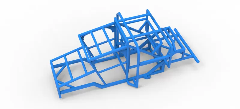 Frame of Racing Combine Harvester Scale 1:25 - Model preview 2