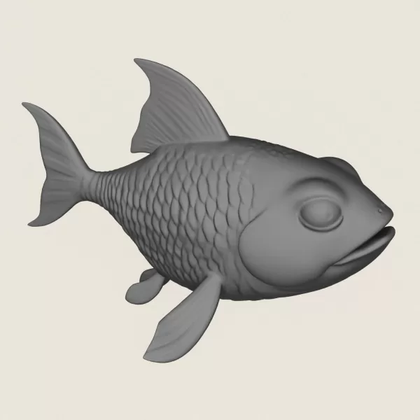 Fish 04 Print Ready 3D Model - Model preview 4