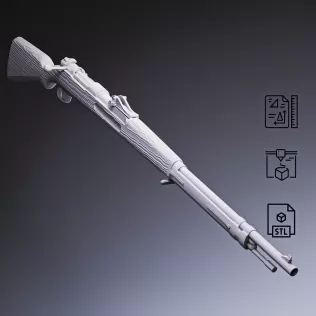 Gewehr 98 Bolt-Action Rifle #RoZ - Model thumbnail 4