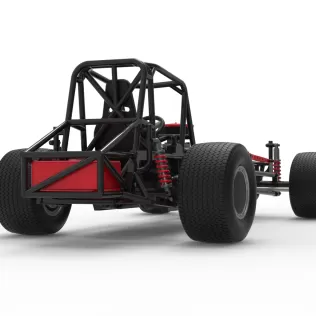 Vintage Dirt Modified stock car Base Version 6 Scale 1:25 - Model thumbnail 19