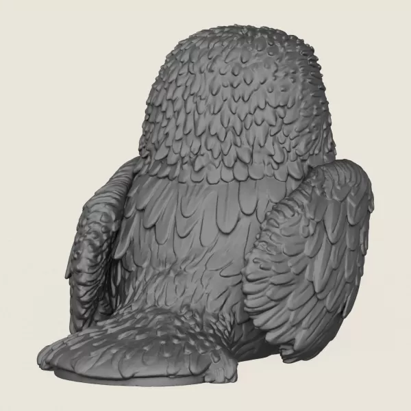 Baby Eagle Statue Print Ready 3D Model - Model preview 5