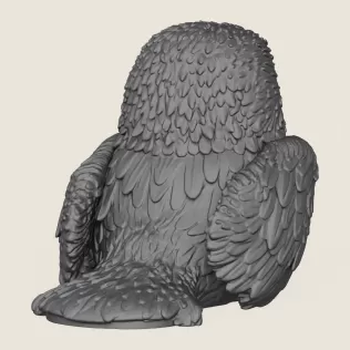Baby Eagle Statue Print Ready 3D Model - Model thumbnail 5