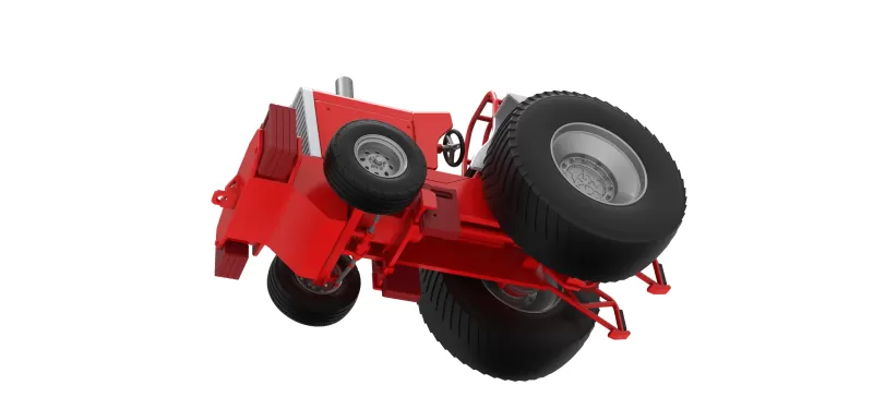 Fun short Pro Stock Pulling Tractor Version 4 Scale 1:25 - Model preview 3