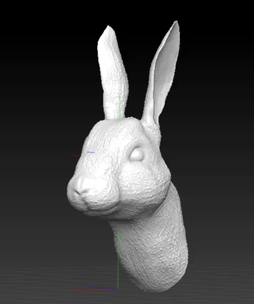 Rabbit Bust - Model preview 2