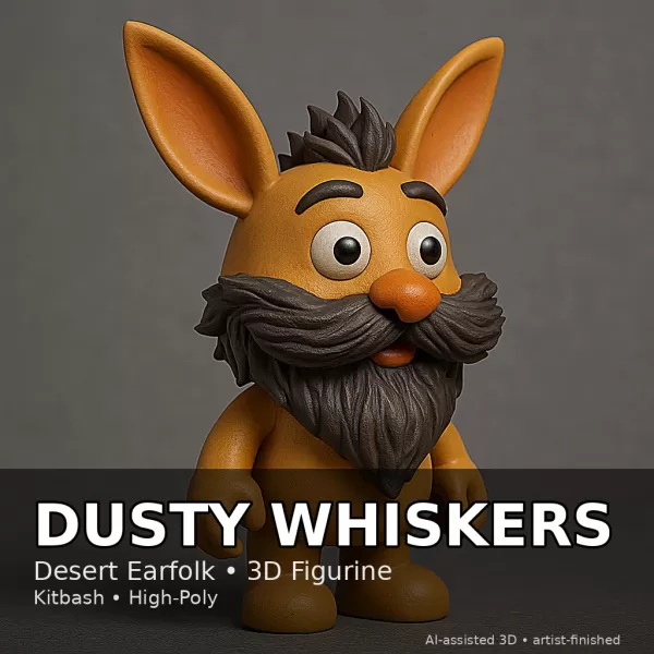 Earfolk Buddies — Whimsical Big-Ears Character Collection (10 Mo - Model preview 6