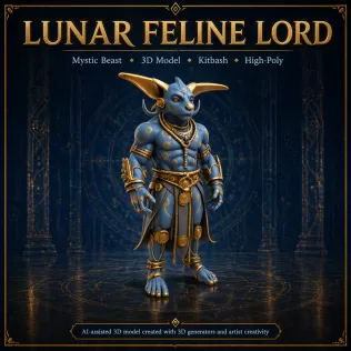 Mythic Horned Guardians – Fantasy Character Collection Kitbash - Model thumbnail 14