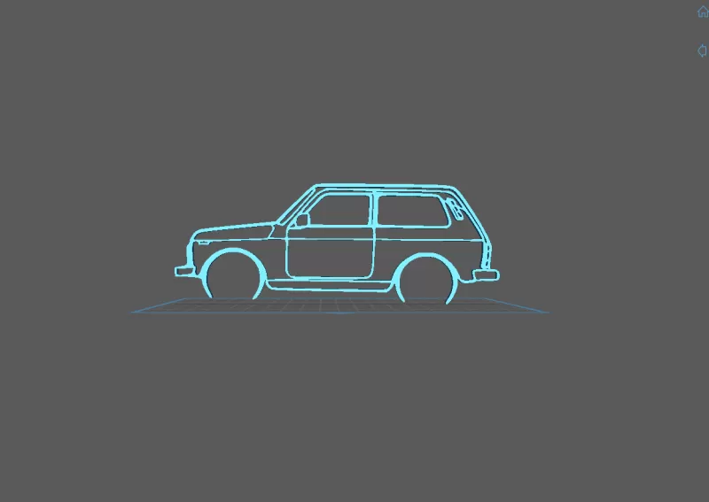 Lada - Niva Wall Art - Model preview 2