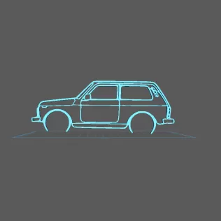 Lada - Niva Wall Art