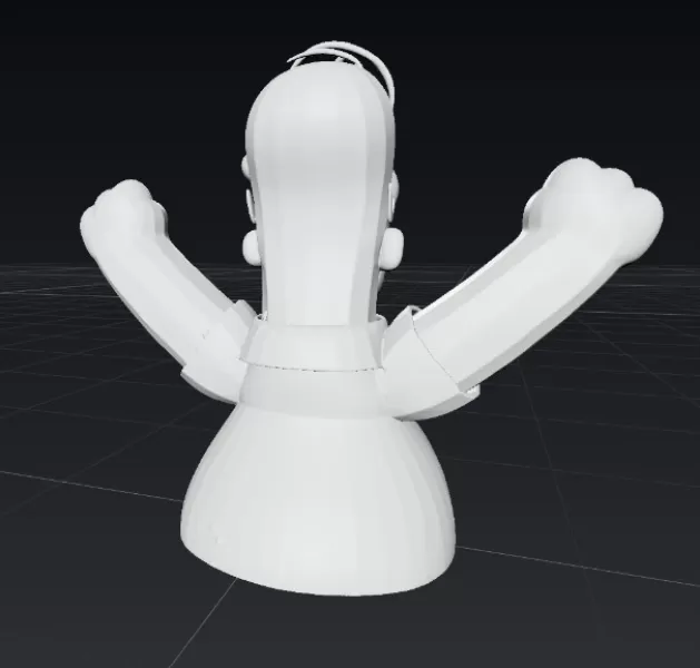🍩 ¡D’oh! Homer Simpson – Figura Fan Art 3D para impresión - Model preview 3