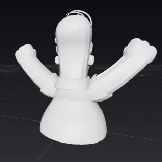 🍩 ¡D’oh! Homer Simpson – Figura Fan Art 3D para impresión - Model thumbnail 3