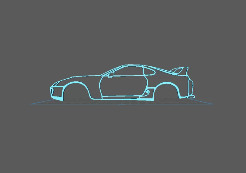 Toyota - Supra MK4 Wall Art - Model preview 2