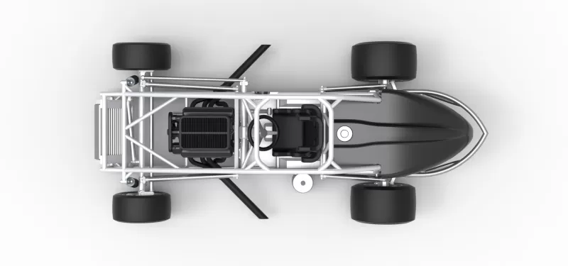 Experimental Pavement Silver Crown Car Base Version 3 Scale 1:25 - Model preview 11