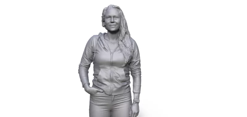 Figure for ship model passenger girl - Model preview 3
