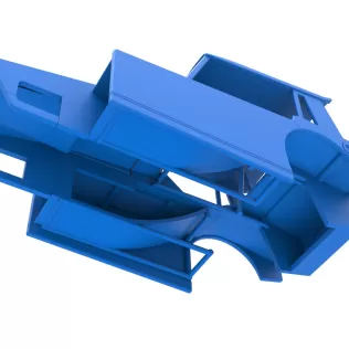 Shell of Vintage Dirt Modified stock car Version 6 Scale 1:25 - Model thumbnail 3