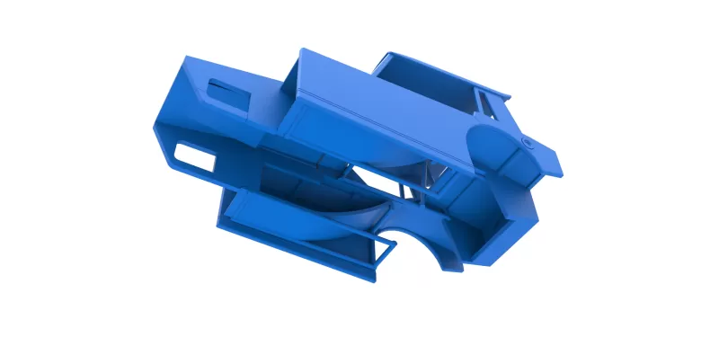 Shell of Vintage Dirt Modified stock car Version 6 Scale 1:25 - Model preview 3