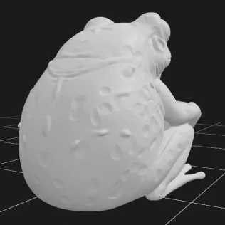 Frog Holding Basket - Model thumbnail 4