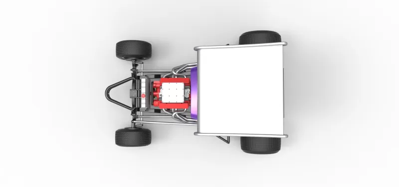 Vintage Winged Supermodified stock car for Dirt Scale 1:25 - Model preview 11