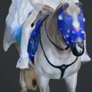 Frau auf pferd - Model thumbnail 2