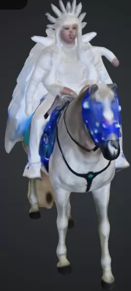 Frau auf pferd - Model preview 2