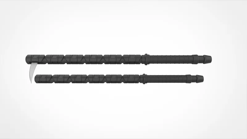 Yelena Belova Combat Batons from the Thunderbolts* 2025 - Model preview 4